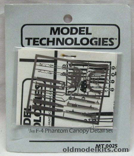 Model Technologies 1/48 F-4 Phantom II Canopy Detail Set - Bagged, MT0025 plastic model kit